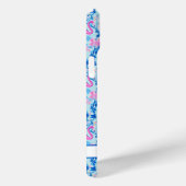 Flamingo's met Roze Bloemen Monogram Case-Mate iPhone Case (Achterkant / Rechts)