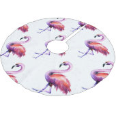 Flamingo's met spatten: waterverf. kerstboom rok (Gekanteld)