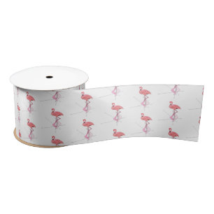 Flamingo's Midcentury Modern Atomaire Retro Starbu Satijnen Lint