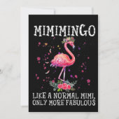 Flamingos | Mimimimingo als een normale Mimi Feestdagenkaart (Voorkant)