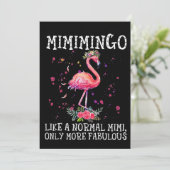 Flamingos | Mimimimingo als een normale Mimi Feestdagenkaart (Staand voorkant)