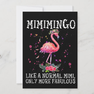 Flamingos | Mimimimingo als een normale Mimi Feestdagenkaart