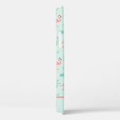 Flamingo's Monogram Tropische Bird Pink Green Tren Case-Mate iPhone Case (Achterkant / Rechts)