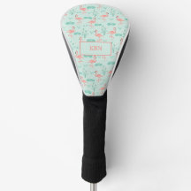Flamingo's Monogram Tropische Vogel Roze Groen