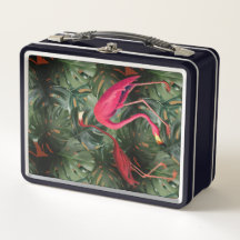 Flamingo's & Monstera