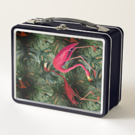 Flamingo's & Monstera