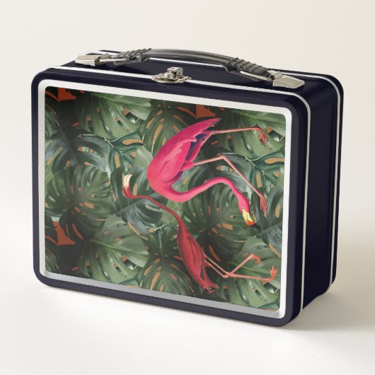 Flamingo's & Monstera (Voorkant)