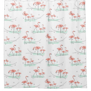 Flamingos Multi-douchergordijn Douchegordijn