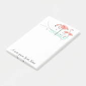 Flamingos Ocean Trio 3 "Text" Post-it® Notes (Schuin)