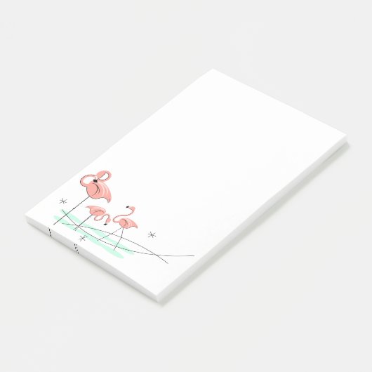 Flamingos Ocean Trio Post-it® Notes (Schuin)