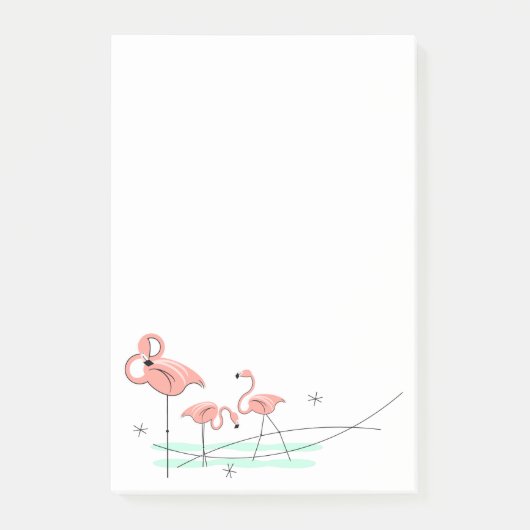 Flamingos Ocean Trio Post-it® Notes (Voorkant)