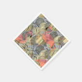 Flamingo's op een abstracte achtergrond. servet (Hoek)