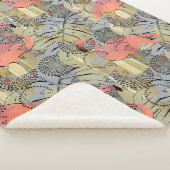 Flamingos op een abstracte achtergrond. sherpa deken (3/4)