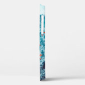 Flamingos op het strand van het zee van het caribi Case-Mate iPhone case (Achterkant / Links)