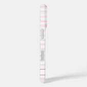 Flamingo's op waterverfstrepen met monogram Case-Mate iPhone case (Achterkant / Rechts)