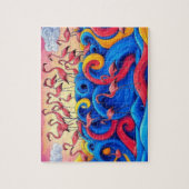 Flamingo's op zee, legpuzzel, 20x25 cm, 110 stuks legpuzzel (Verticaal)