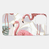Flamingo's, palmbladeren:  patroon. Case-Mate iPhone case (Achterkant (horizontaal))