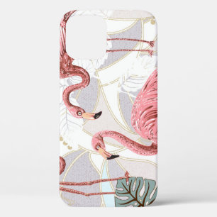 Flamingo's, palmbladeren:  patroon. Case-Mate iPhone case
