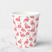 Flamingos Papieren Bekers (Voorkant)