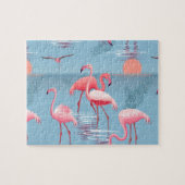 Flamingo's Patroon 1 Legpuzzel (Horizontaal)