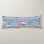 Flamingo's Patroon 1 Lichaamskussen (Achterkant)