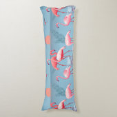 Flamingo's Patroon 1 Lichaamskussen (Voorkant Verticaal)