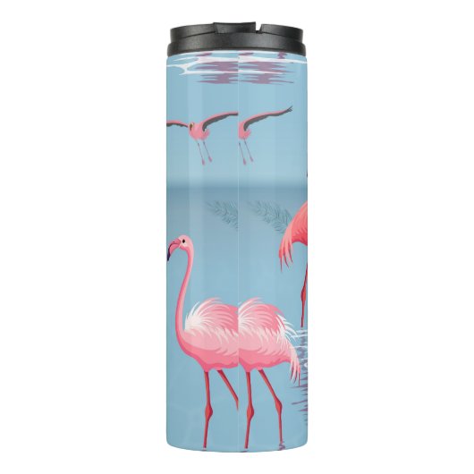 Flamingo's Patroon 1 Thermosbeker (Achterkant)