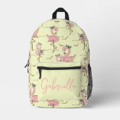 Flamingos Personalized Bedrukte Rugzak (Voorkant)