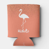 Flamingos Personalized Blikjeskoeler (Achterkant)