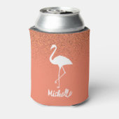 Flamingos Personalized Blikjeskoeler (Blikje Achterkant)
