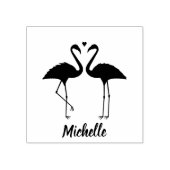 Flamingos Personalized Rubberstempel (Afrduk)