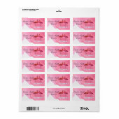 Flamingos Personalized School Label (Full Sheet)