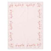 Flamingos Pink border tablecloth Tafelkleed (Voorkant)