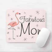 Flamingos Pink "Fabulous Ma" mousepad Muismat (Met muis)