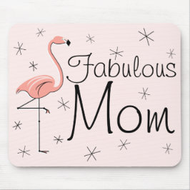 Flamingos Pink "Fabulous Ma" mousepad Muismat