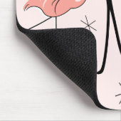 Flamingos Pink "Fabulous Mum" mousepad Muismat (Hoek)
