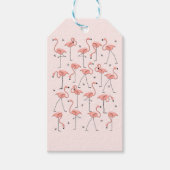 Flamingos Pink gift labels Cadeaulabel (Voorkant)