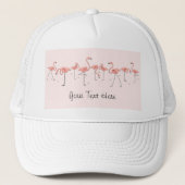 Flamingos Pink groep 'Tekst' trucker Trucker Pet (Voorkant)