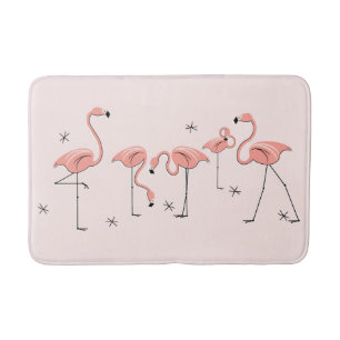 Flamingos Pink Group badmat
