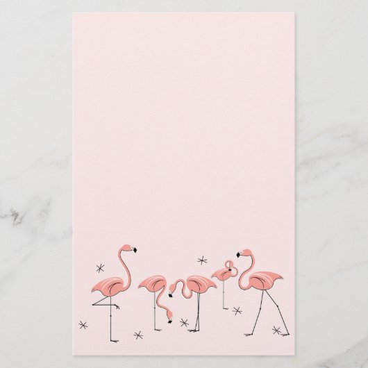 Flamingos Pink Group-kantoorbenodigdheden Briefpapier (Voorkant)