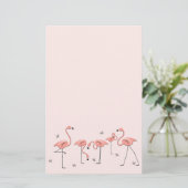 Flamingos Pink Group-kantoorbenodigdheden Briefpapier (Staand voorkant)