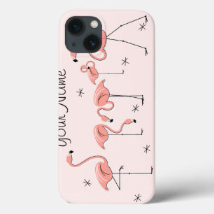 Flamingos Pink Group "Name" iPad Mini hoesje