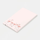 Flamingos Pink Group Post-it® Notes (Schuin)