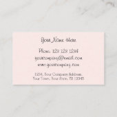 Flamingos Pink Group visitekaartje (Achterkant)