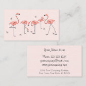 Flamingos Pink Group visitekaartje (Voorkant / Achterkant)