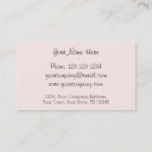 Flamingos Pink Group visitekaartje (Achterkant)