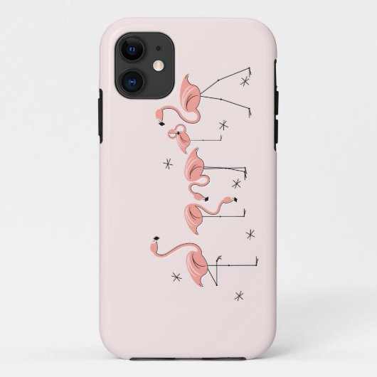 Flamingos Pink iPhone 11 hoesje (Achterkant)