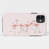 Flamingos Pink iPhone 11 hoesje (Achterkant (horizontaal))