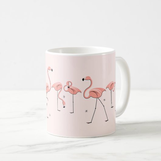 Flamingos Pink Line mok (Voorkant rechts)