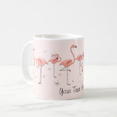 Flamingos Pink Line 'Text' mok (Voorkant links)